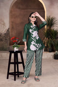 Digital Printed Magic Slub Co-Ord Set for Women