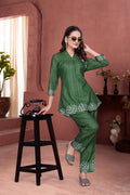 Digital Printed Magic Slub Co-Ord Set for Women