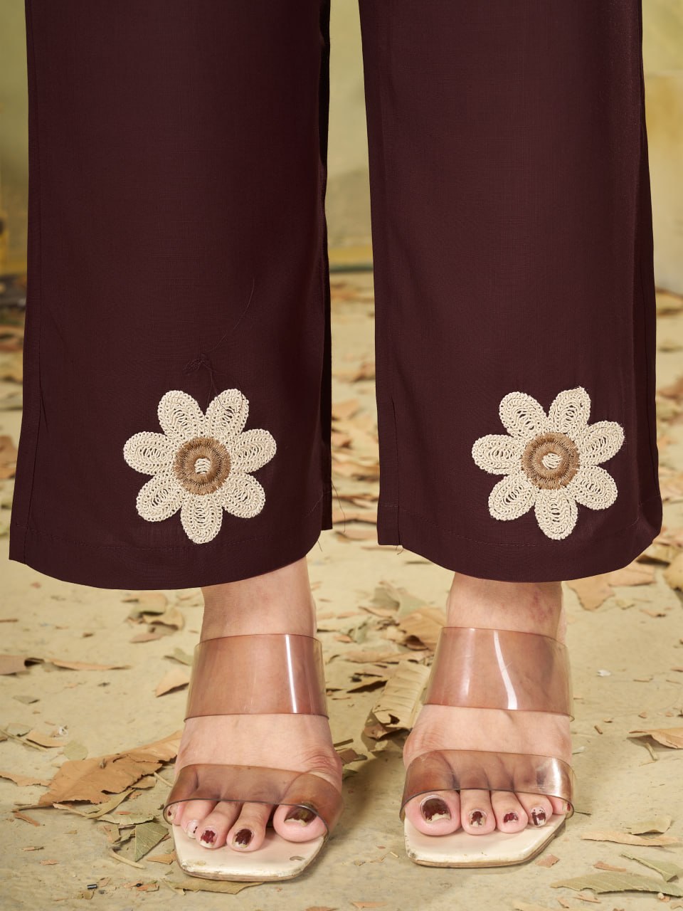 Premium Heavy Rayon Embroidered Co-Ord Set with Straight-Cut Pant