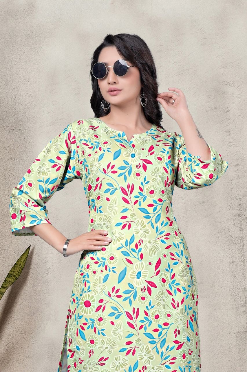 Women's Digital Print Rayon Co-Ord Set