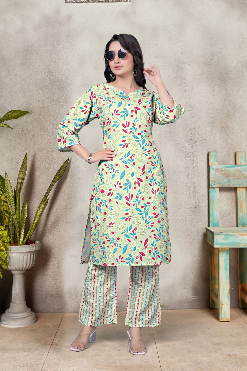Women's Digital Print Rayon Co-Ord Set