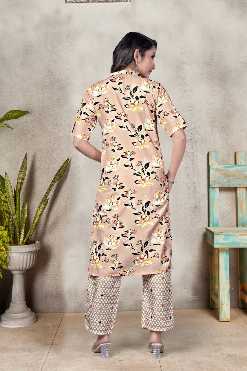 Women's Digital Print Rayon Co-Ord Set