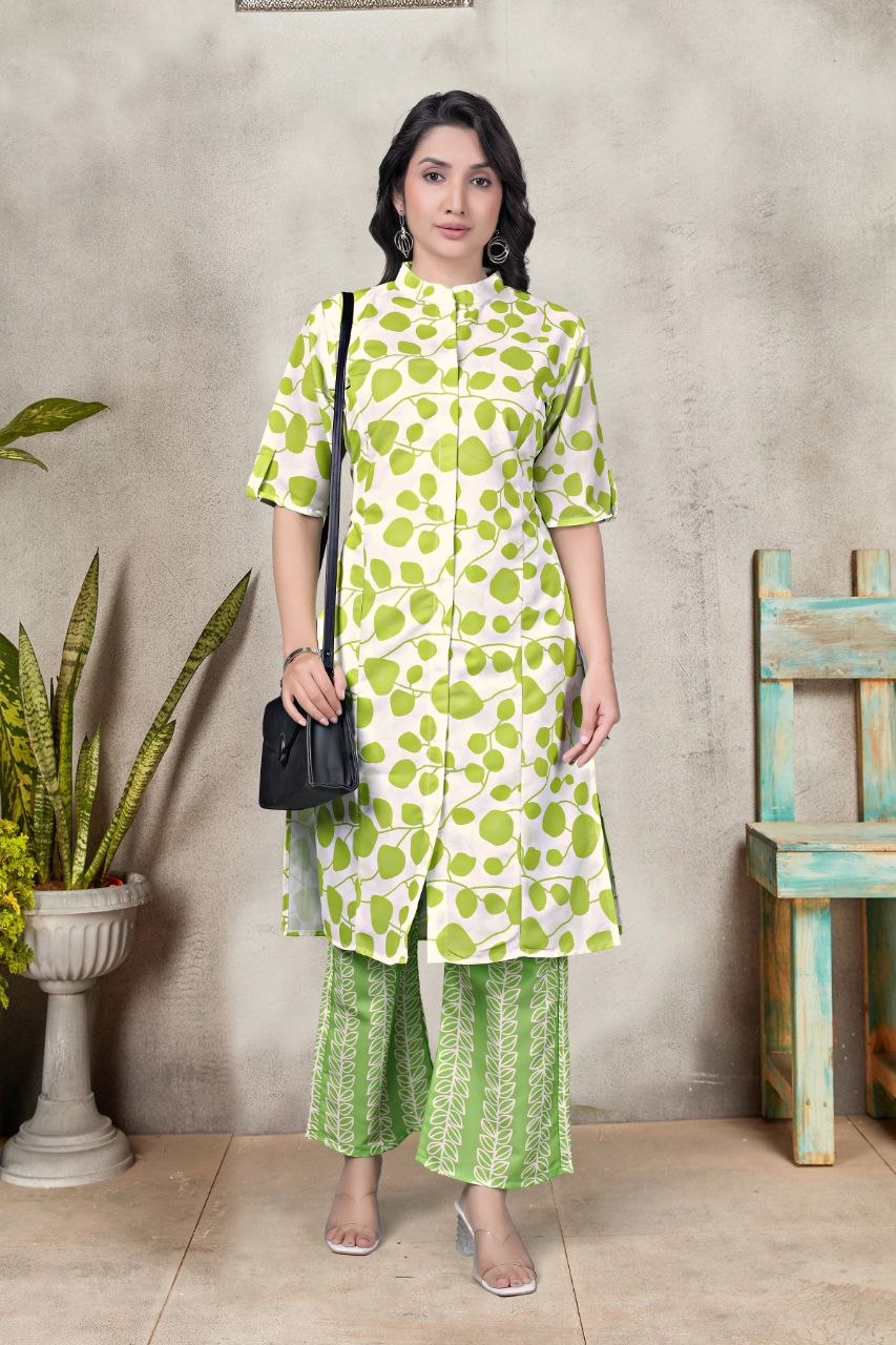 Women's Digital Print Rayon Co-Ord Set