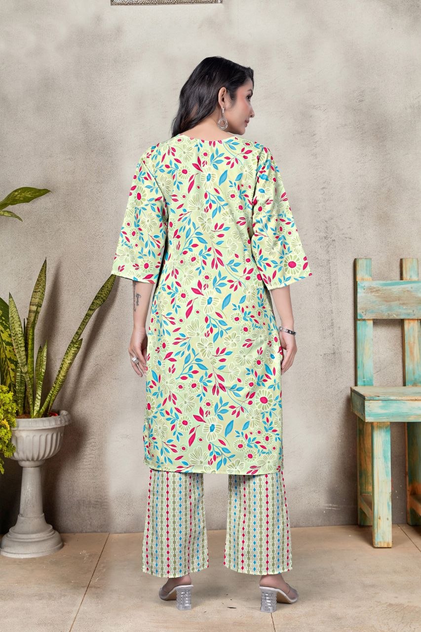 Women's Digital Print Rayon Co-Ord Set