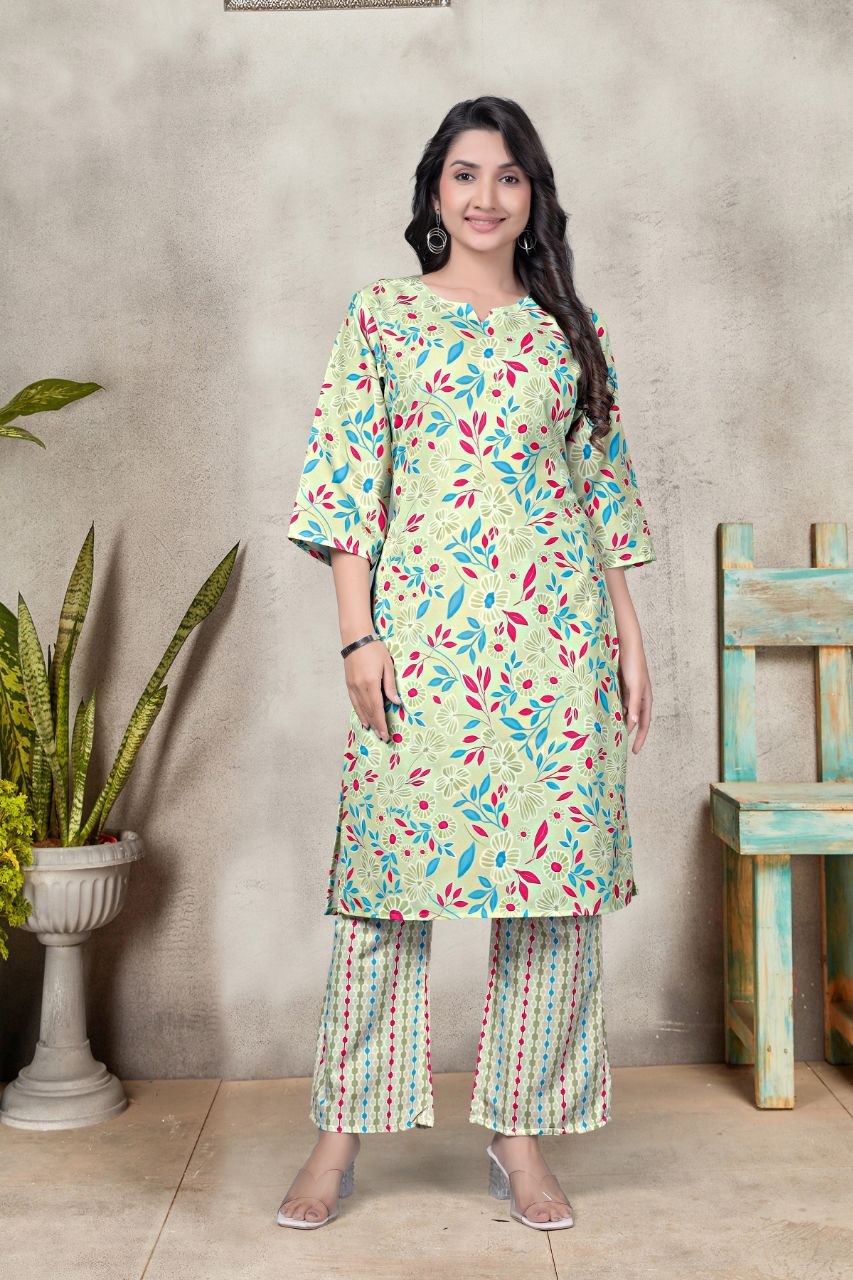 Women's Digital Print Rayon Co-Ord Set