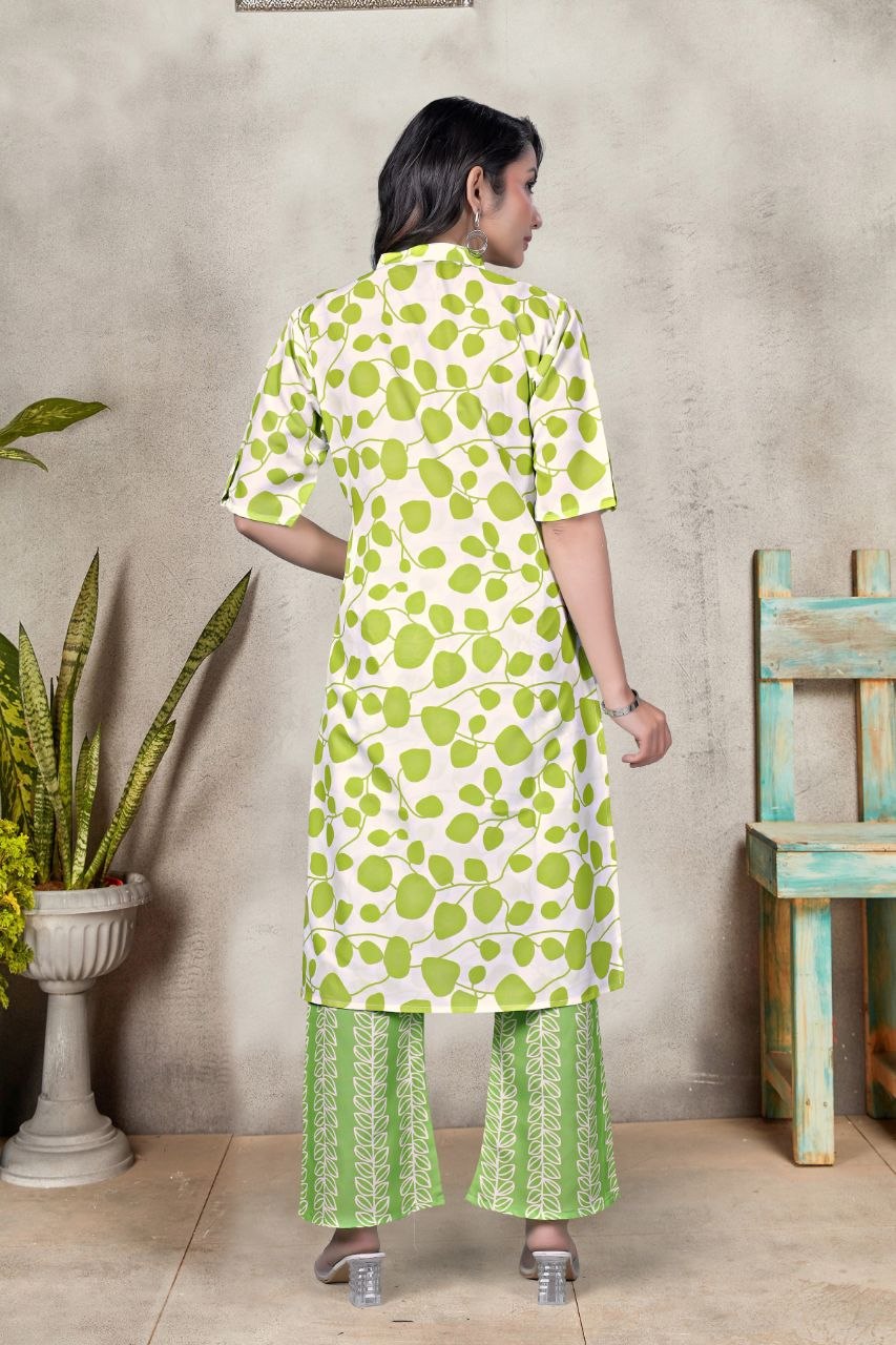 Women's Digital Print Rayon Co-Ord Set