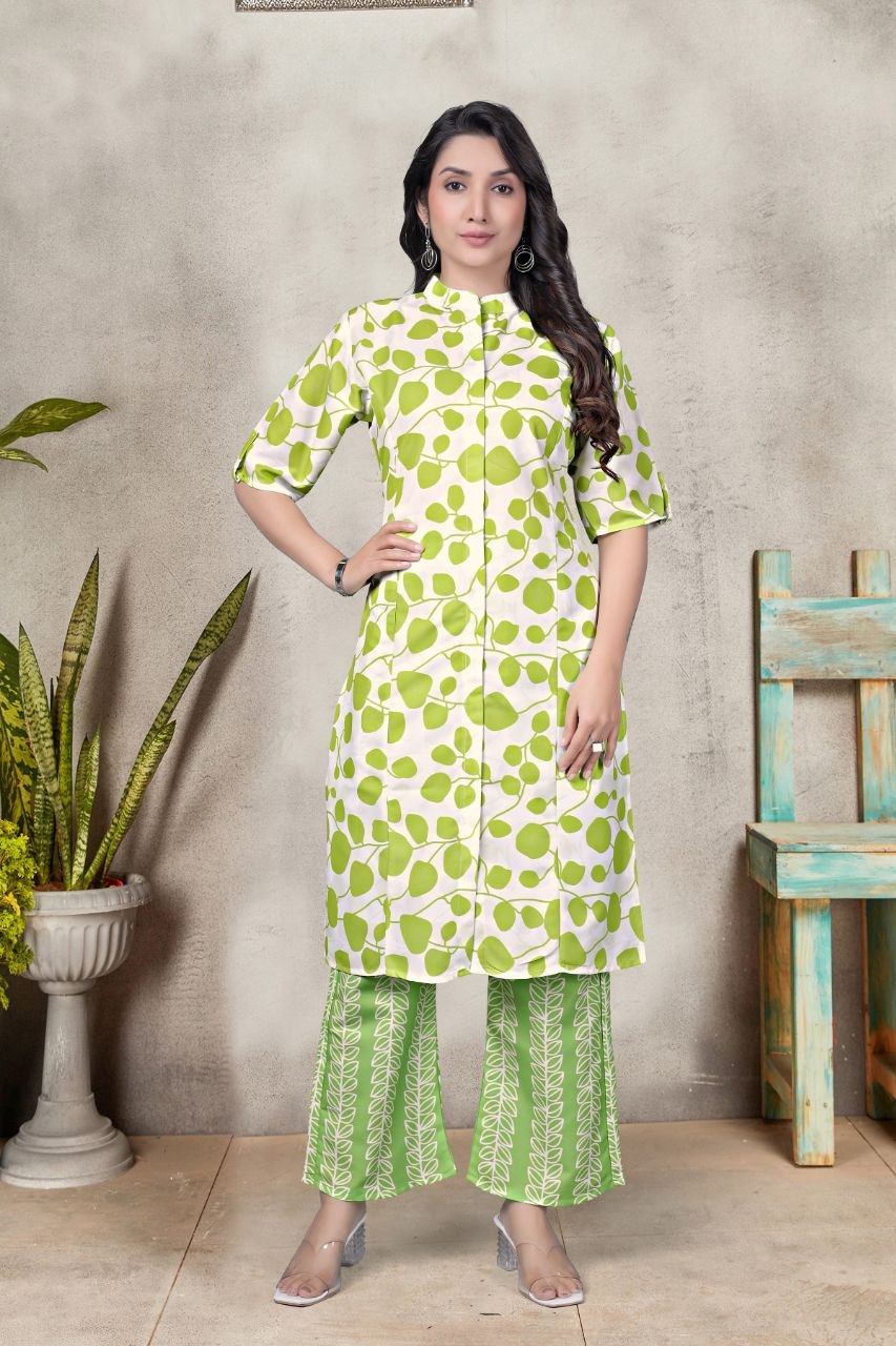 Women's Digital Print Rayon Co-Ord Set