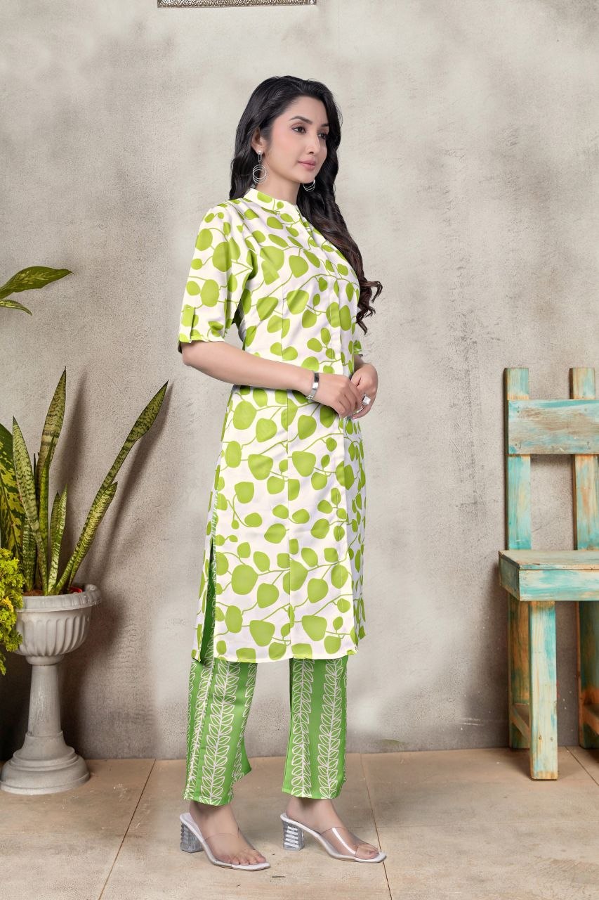Women's Digital Print Rayon Co-Ord Set