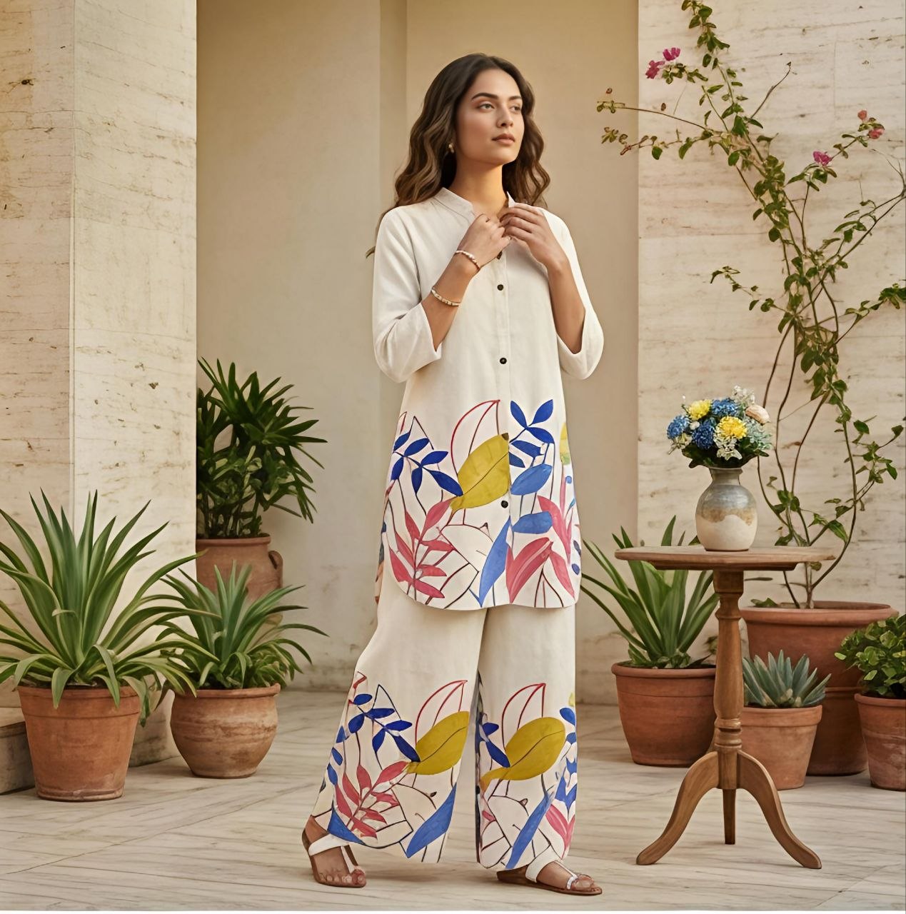 Women's Cotton Flex Summer Co-Ord Set