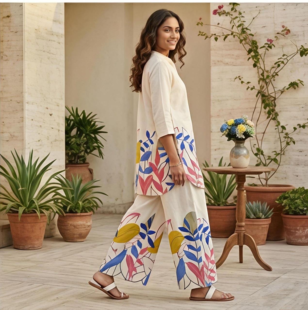 Women's Cotton Flex Summer Co-Ord Set