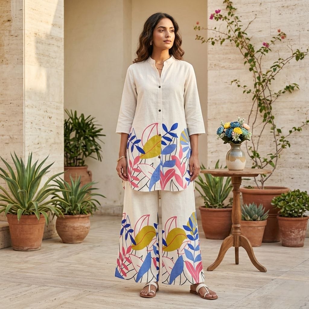 Women's Cotton Flex Summer Co-Ord Set