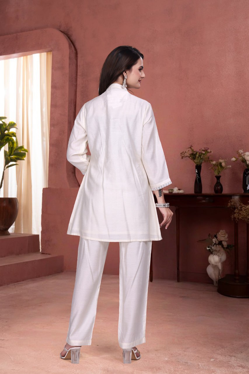 Handwork Berlin Fabric Co-Ord Set for Women