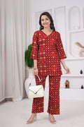 Women's Bandhani Print Rayon Viscose Co-Ord Set