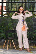 Digital Printed Vertican Fabric Co-Ord Set for Women