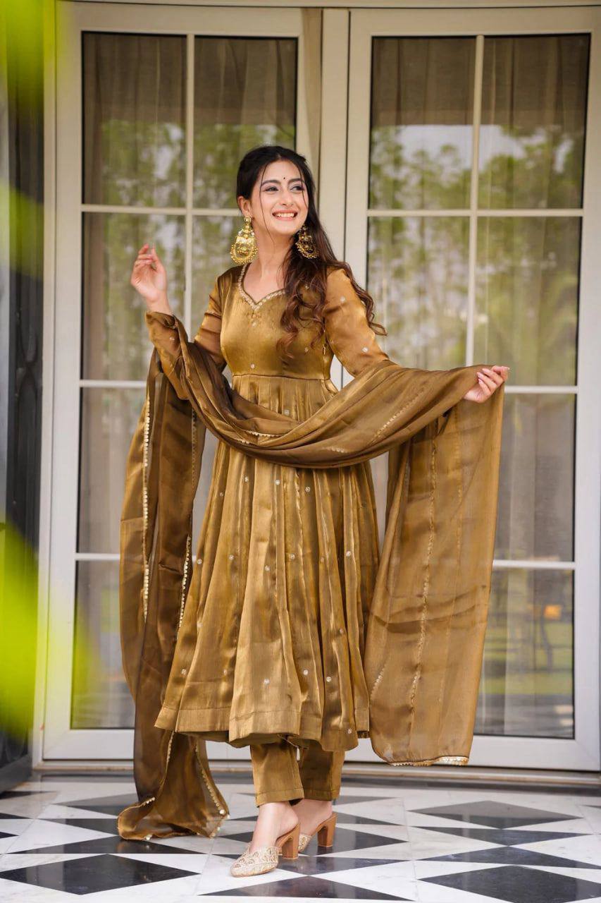 Women's Jimi Choo Straight Kurta Set with Pant and Dupatta