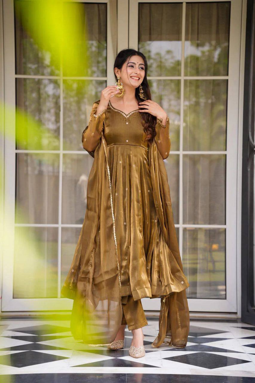 Women's Jimi Choo Straight Kurta Set with Pant and Dupatta
