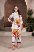 Digital Printed Magic Slub Co-Ord Set for Women