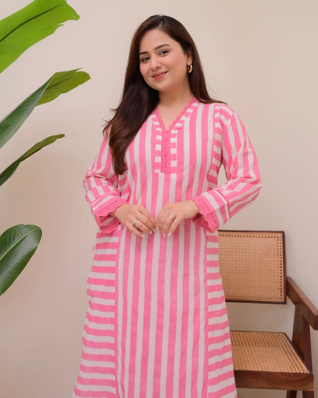 Women's Printed Rayon Straight Kurta with Plazzo Set