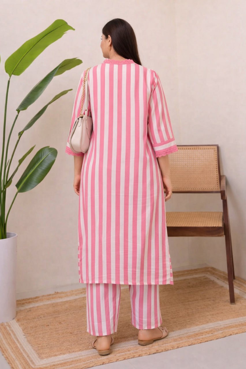 Women's Printed Rayon Straight Kurta with Plazzo Set