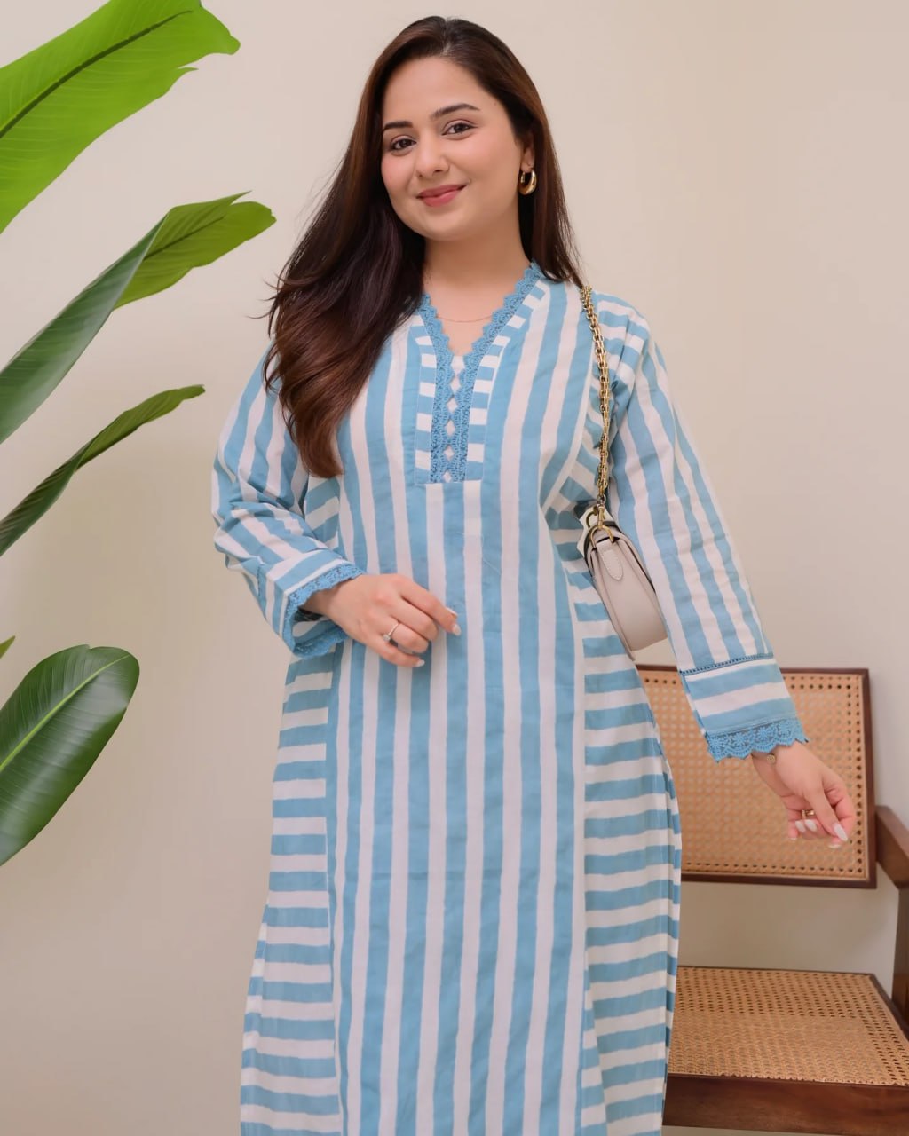 Women's Printed Rayon Straight Kurta with Plazzo Set