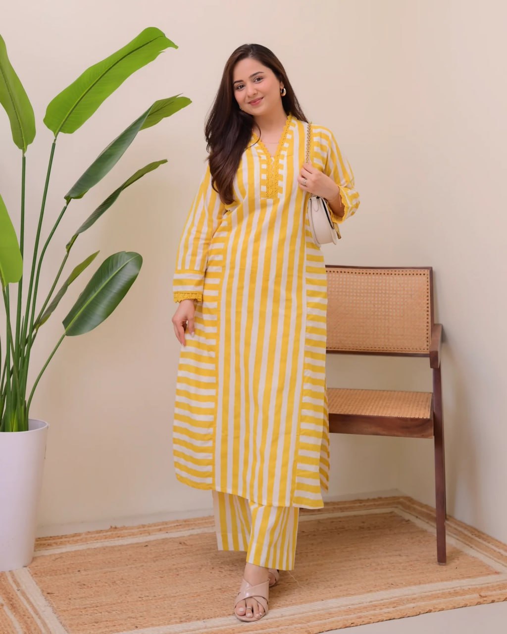 Women's Printed Rayon Straight Kurta with Plazzo Set