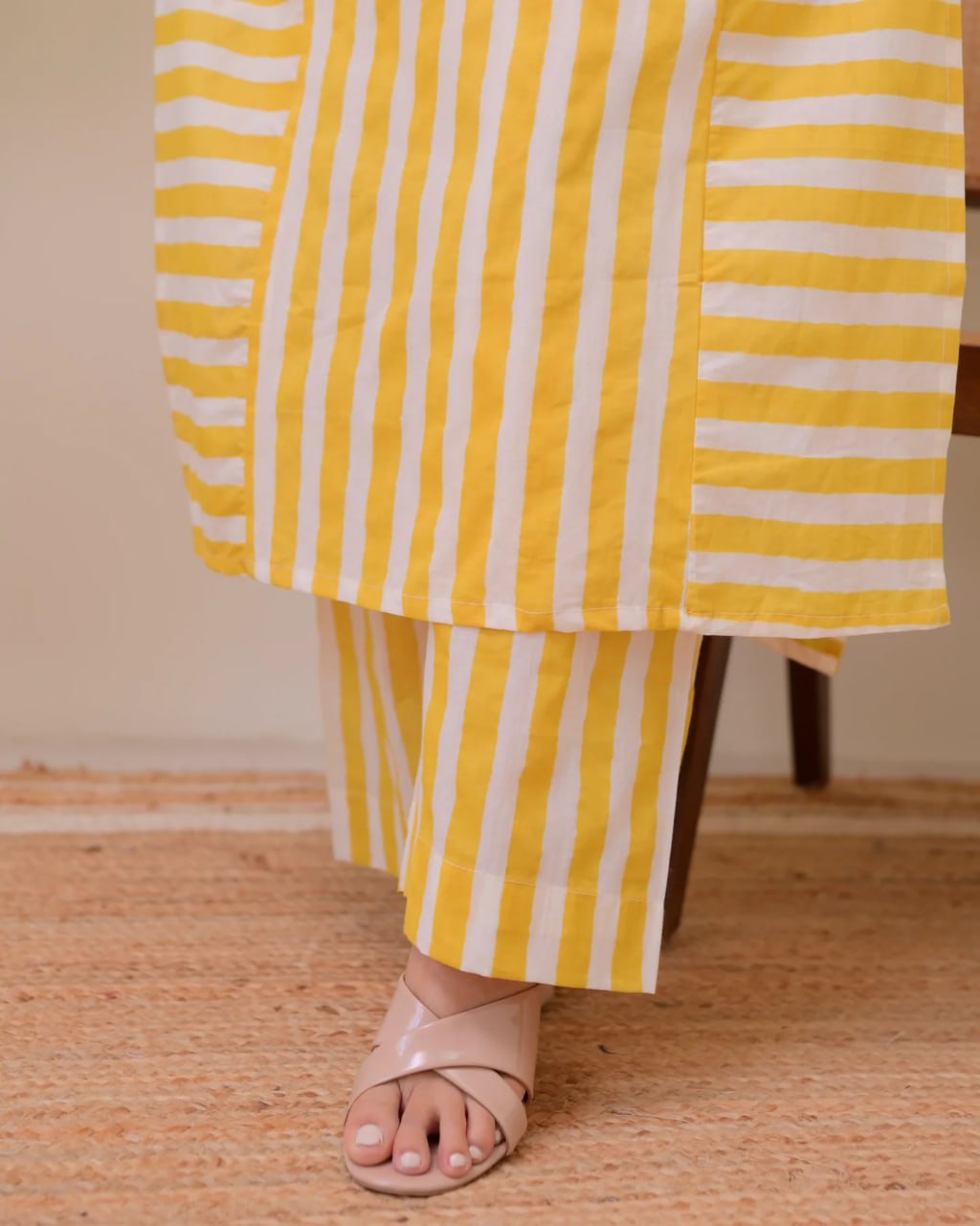 Women's Printed Rayon Straight Kurta with Plazzo Set