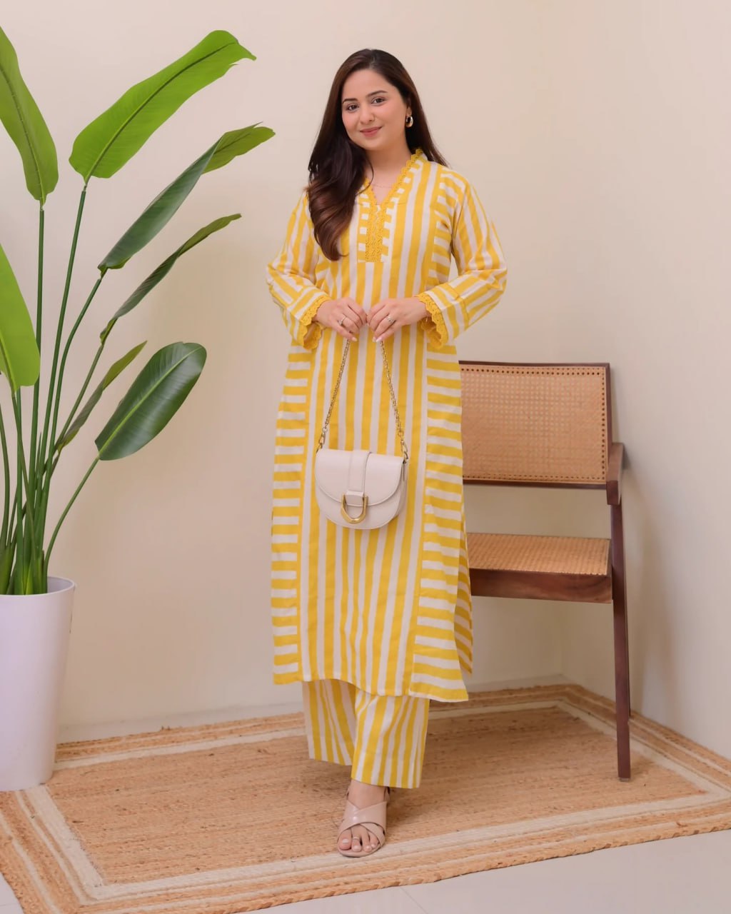 Women's Printed Rayon Straight Kurta with Plazzo Set