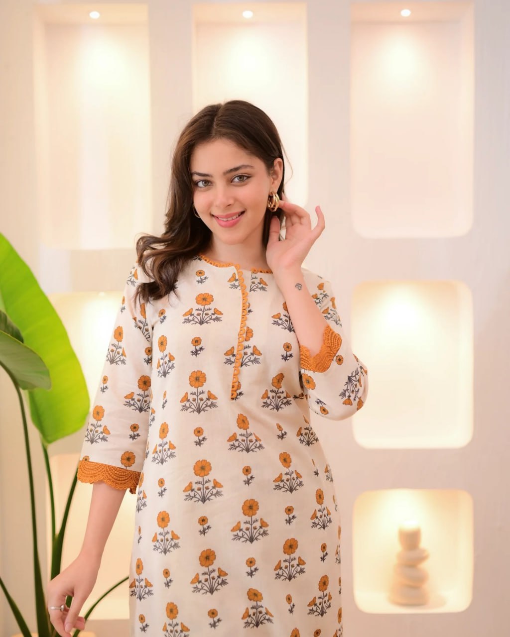 Printed Rayon 16kg Straight Kurta with Pant Set