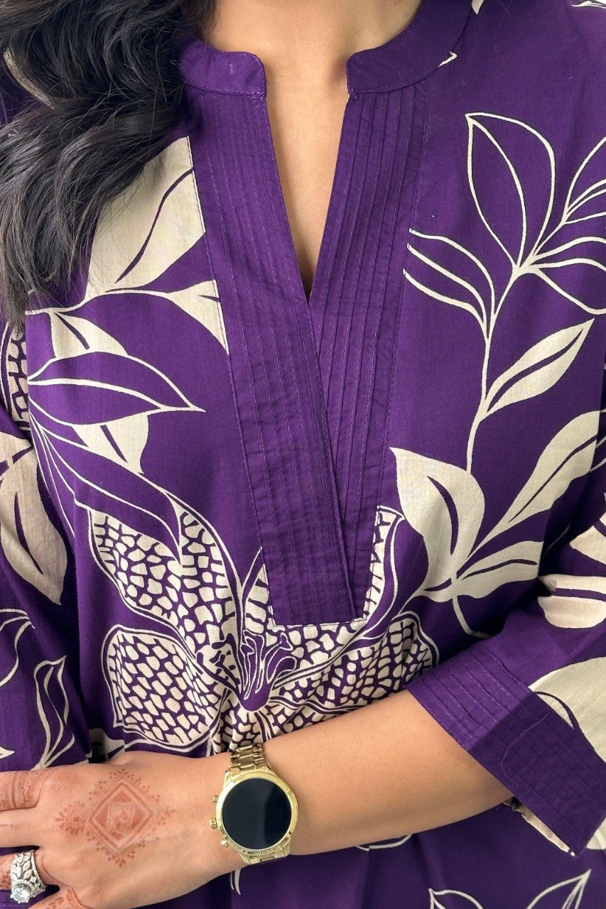 Women's Printed Viscose Rayon Kurta Pant Set – Fully Stitched Casual Ethnic Wear